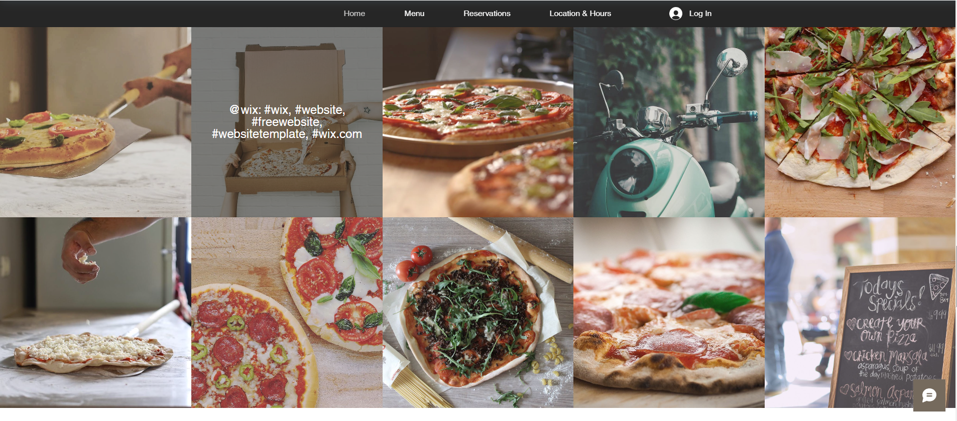 Pizza Shop Website Image